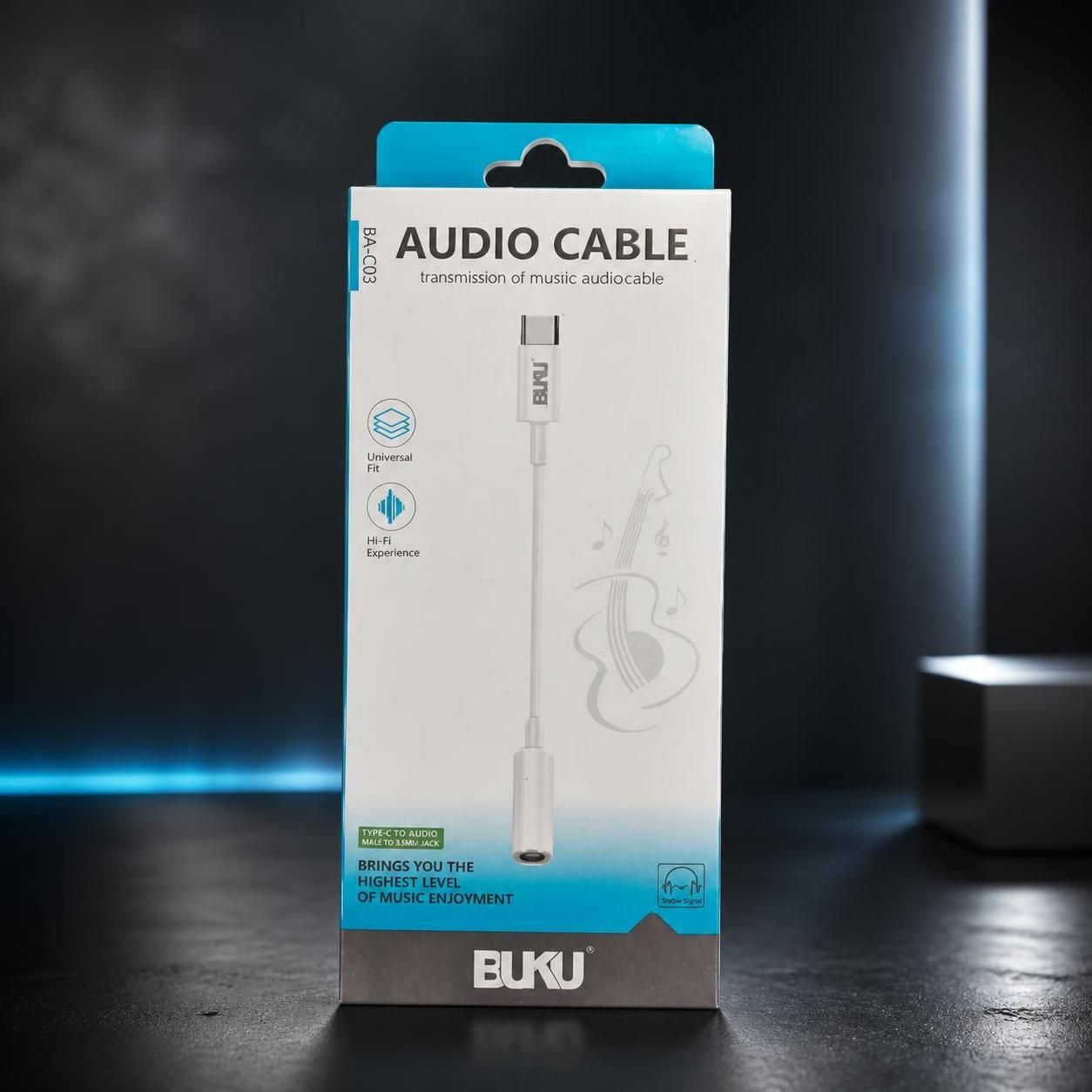کابل تبديل Type C به AUX برند بوکو مدل BA-C03